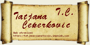 Tatjana Čeperković vizit kartica